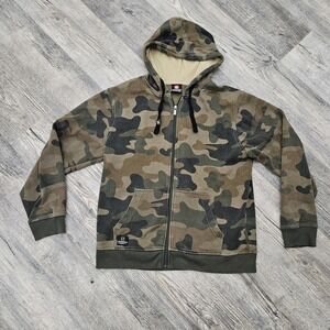 SOUTHPOLE Hoodie Jacket Mens XL Camouflage Full Zip Lined Y2K Vintage